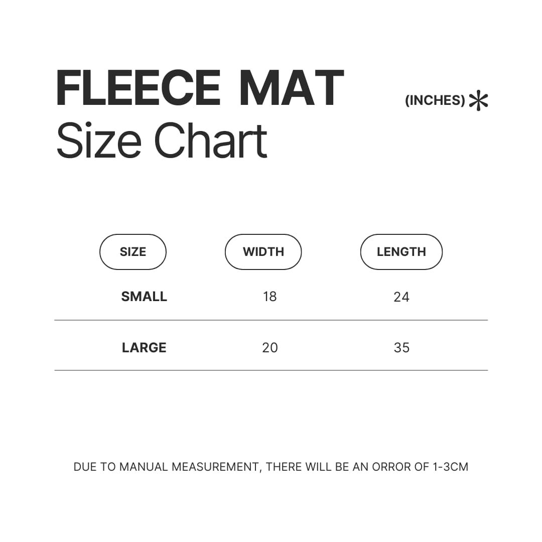 Fleece Mat Size Chart - Beagle Gifts