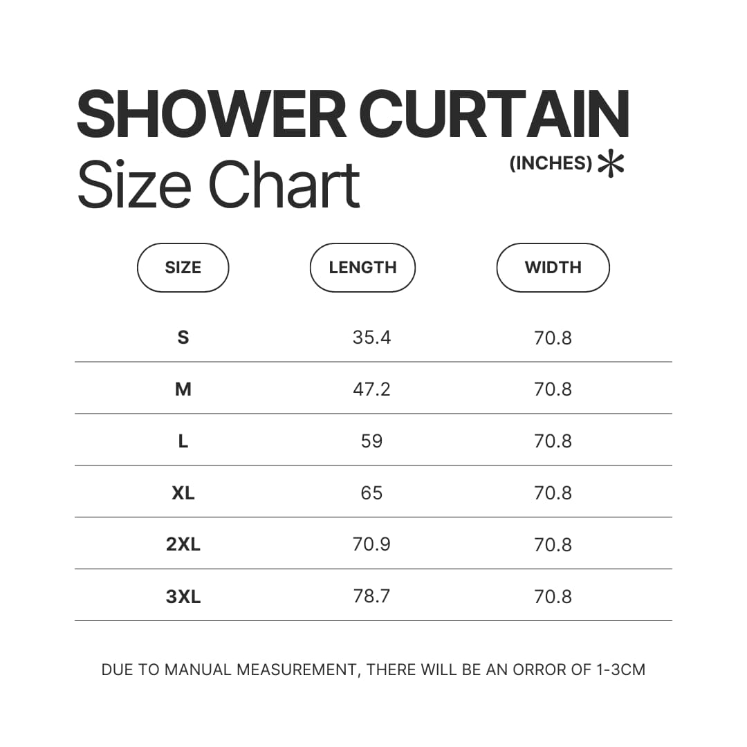Shower Curtain Size Chart - Beagle Gifts