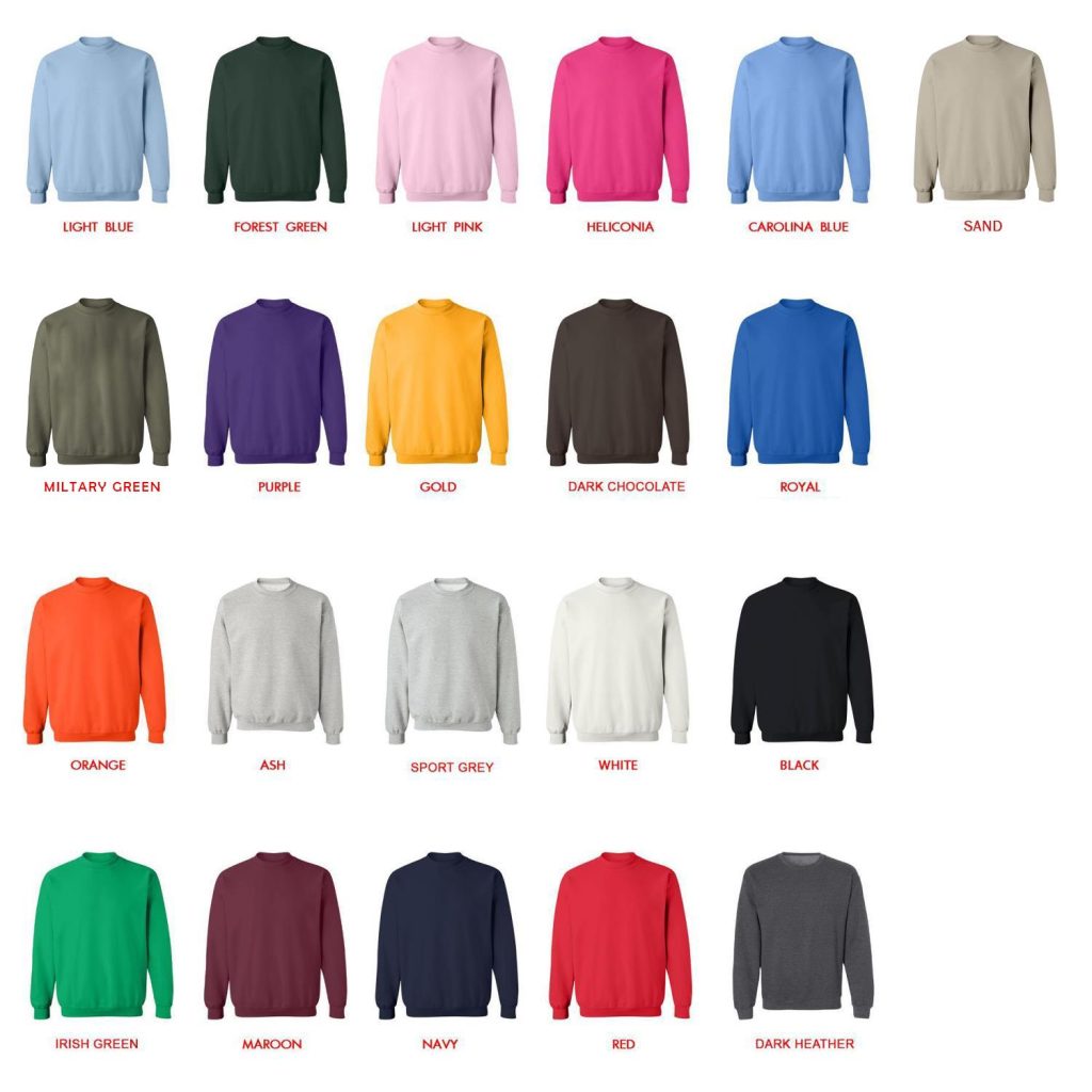 sweatshirt color chart - Beagle Gifts