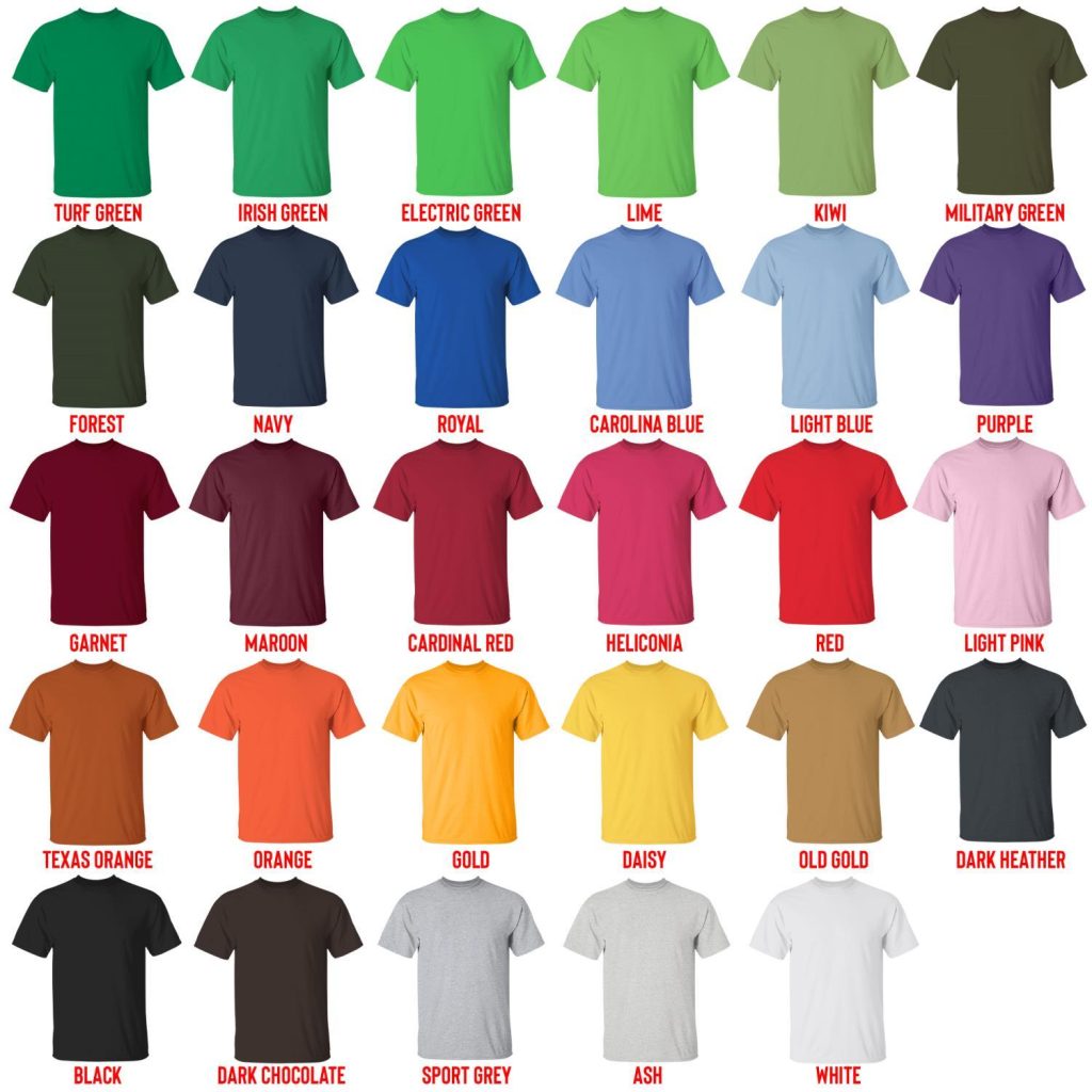 t shirt color chart - Beagle Gifts
