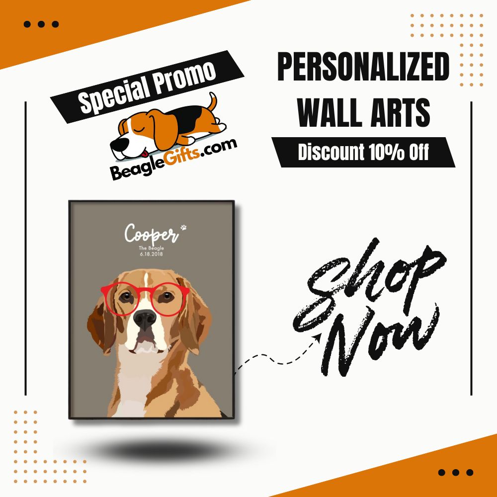 Personalized Beagle Wall Arts Collection