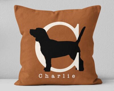 Personalized Beagle Pet Memorial Throw Pillow