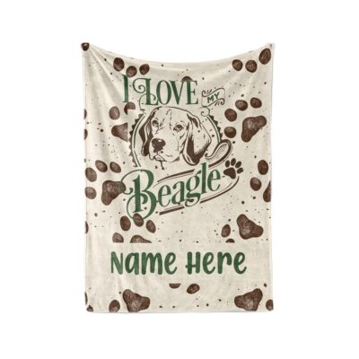 Personalized Custom Gifts For Dog Lovers Fleece Blanket