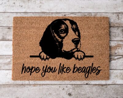 Hope You Like Beagle Dogs Welcome DoorMat