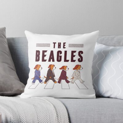 The Beagles Dog Throw Pillow